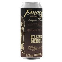 Cerveja Faroeste Monnik Arnold Belgian Dubbel Lata 473ml
